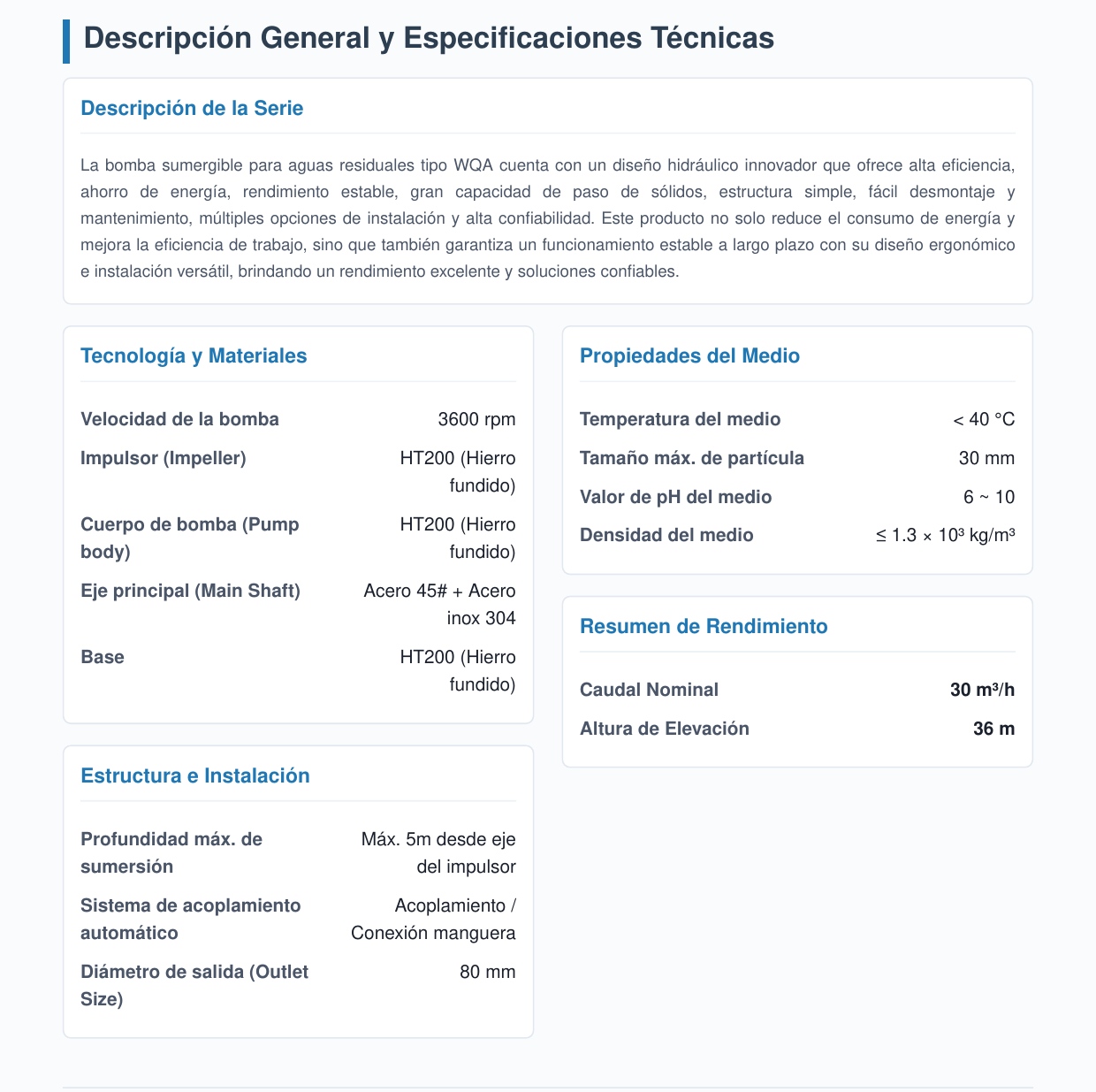 Descripción General y Especificaciones Técnicas