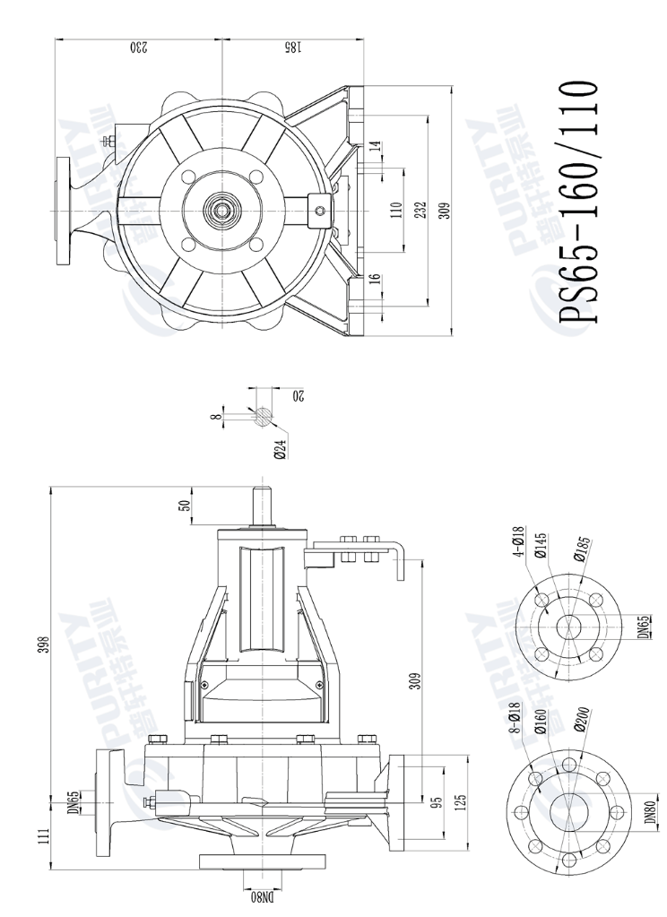 Tabla de Dimensiones de Instalación (Installation size chart)