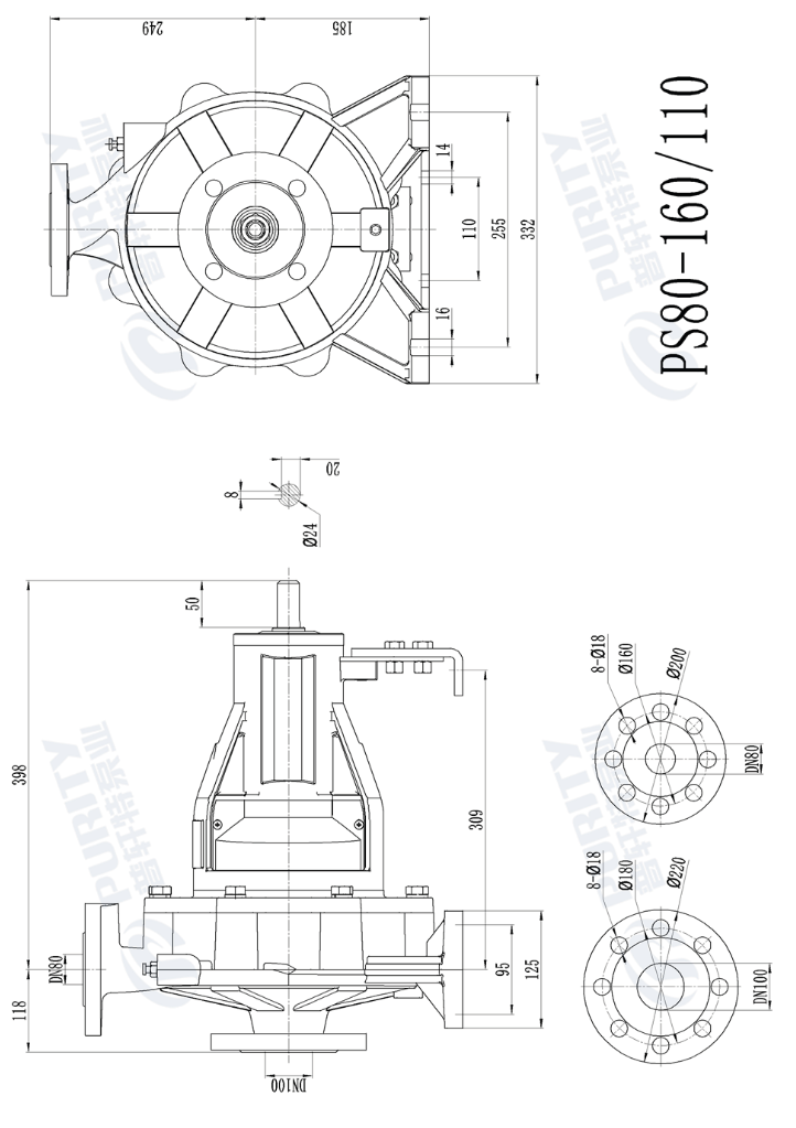 Tabla de Dimensiones de Instalación (Installation size chart)
